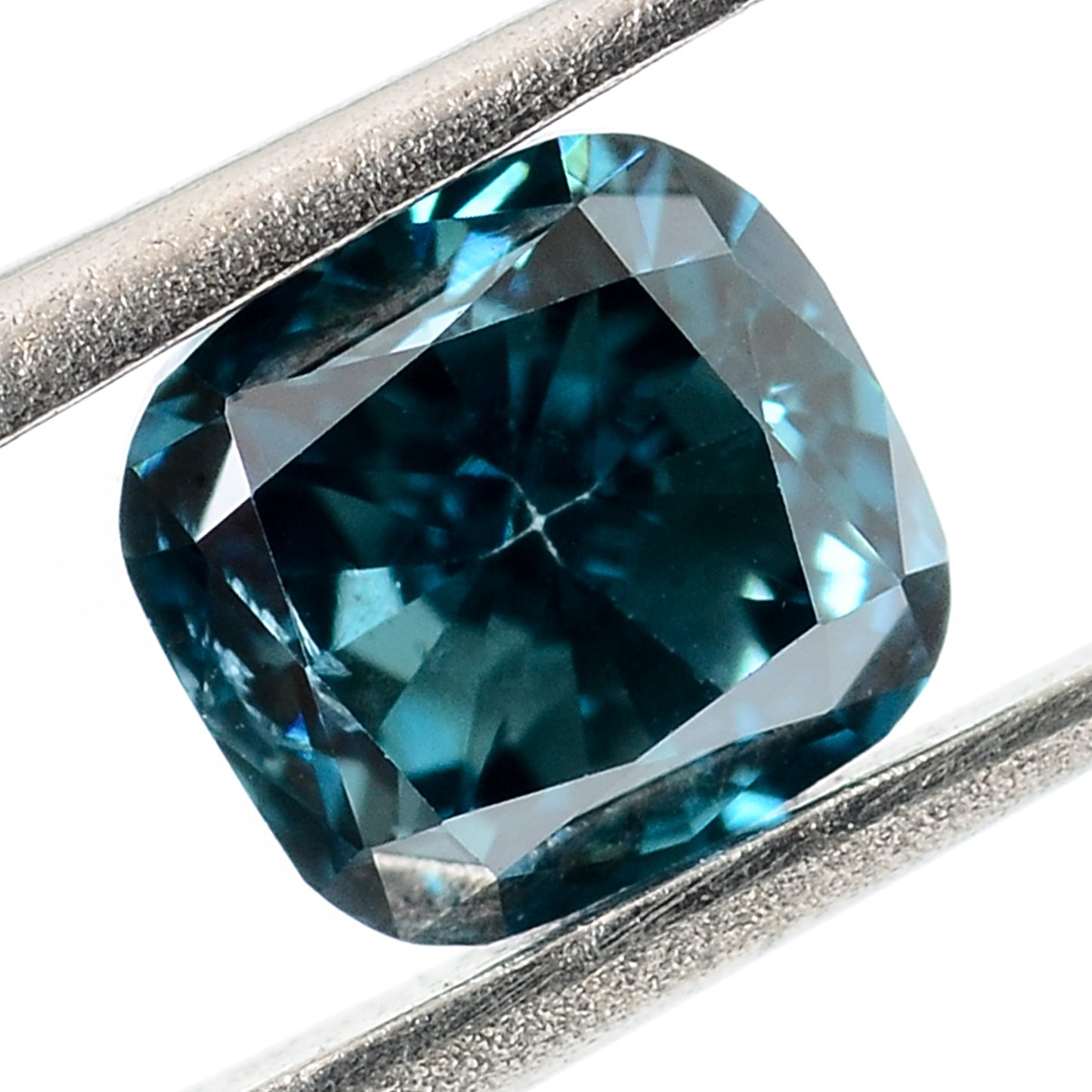 0.41 Carat Blue Diamond Cushion Loose Gemstone
