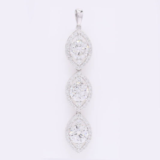 5.75 Carats Lab Grown Diamond 14K Gold Pendant