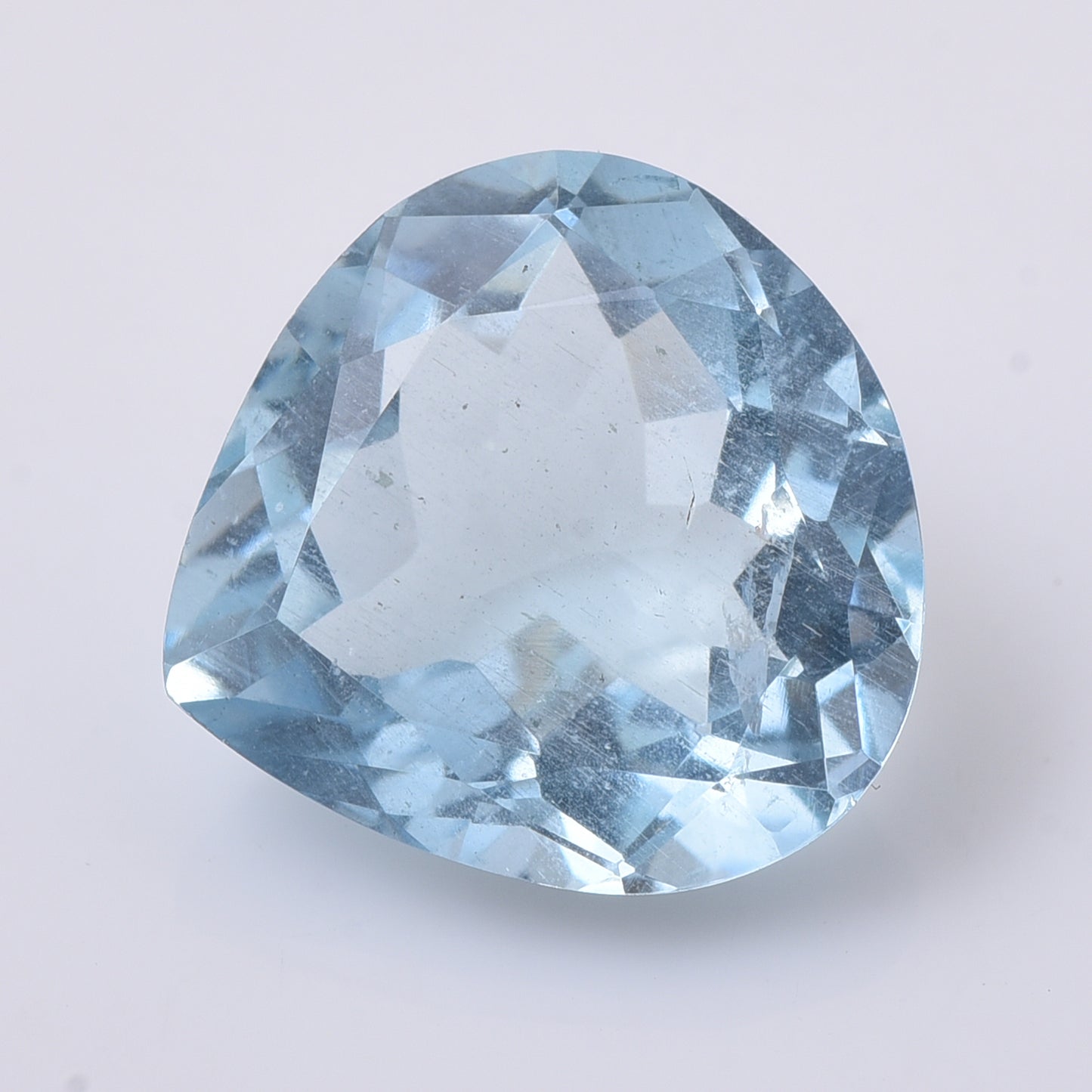 4.67 Natural Beryl Aquamarine Pear Mixed Cut Gemstone