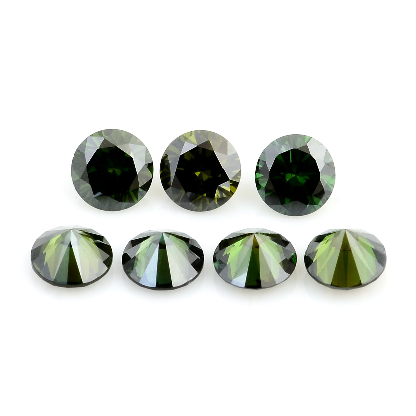 0.73 Green Diamond Round Loose Gemstone