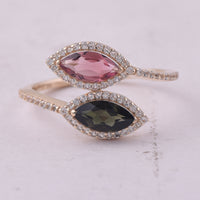 1.13 Ct Marquise Tourmaline 9K Gold Ring