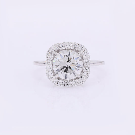 2.45 Carats Lab Grown Diamond 14K Gold Ring