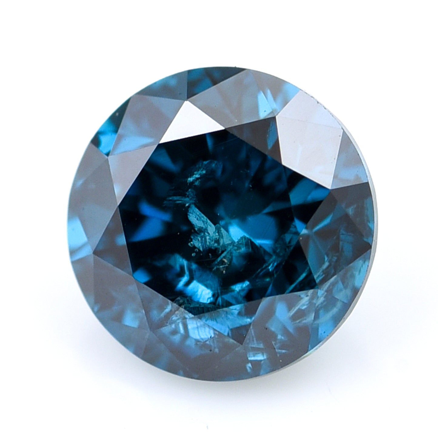 0.4 Blue Diamond Round Loose Diamond