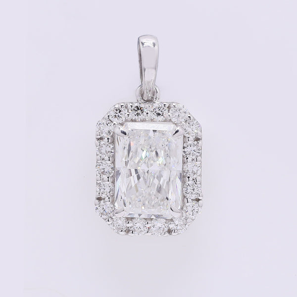 2.34 Carats Lab Grown Diamond 14K Gold Pendant