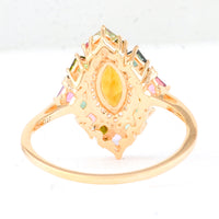1.05 Ct Marquise Tourmaline 14K Gold Ring