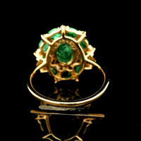 2.48 Ct Oval Emerald 14K Gold Ring