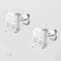 4.03 Carats Lab Grown Diamond 14K Gold Earrings