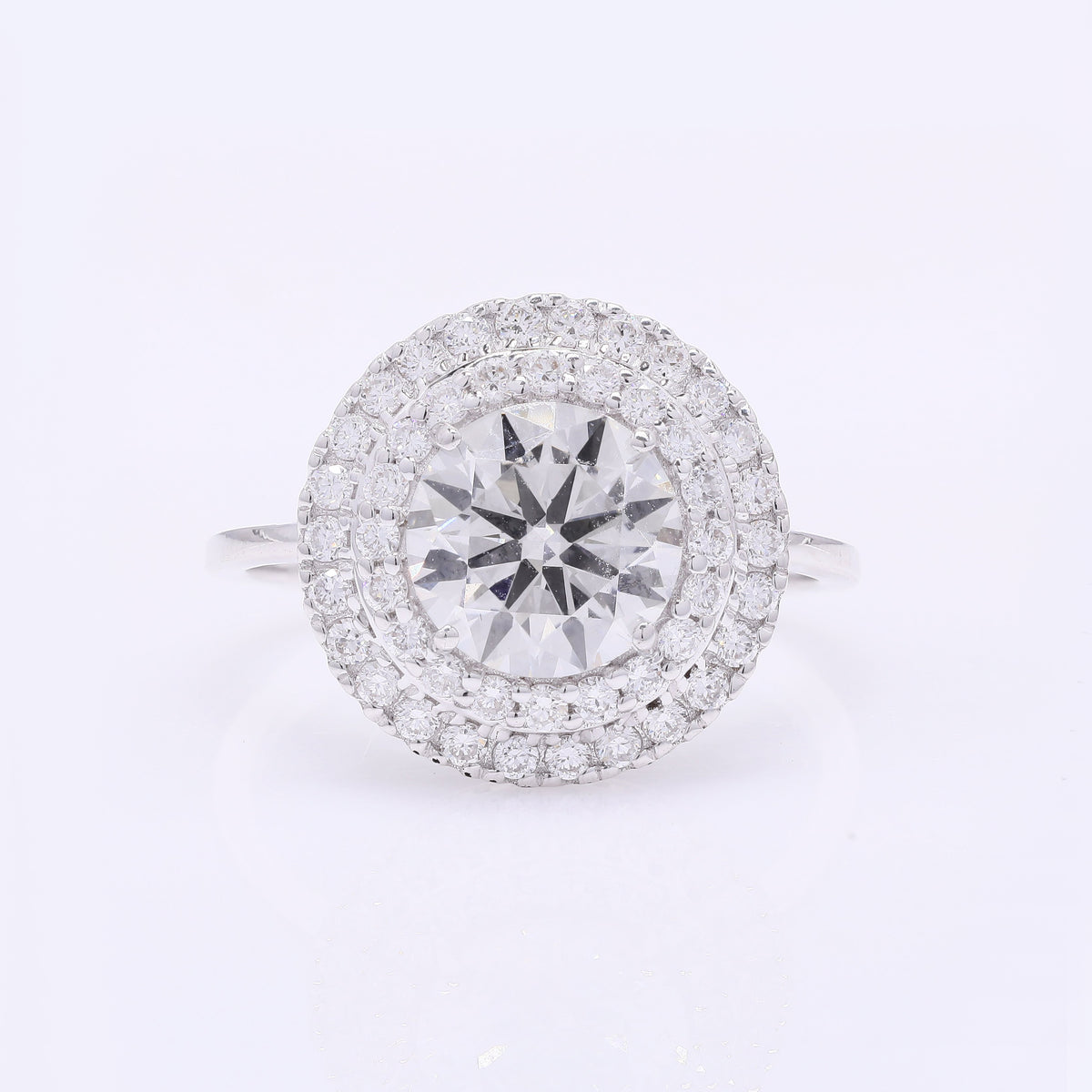 2.56 Carats Lab Grown Diamond 14K Gold Ring