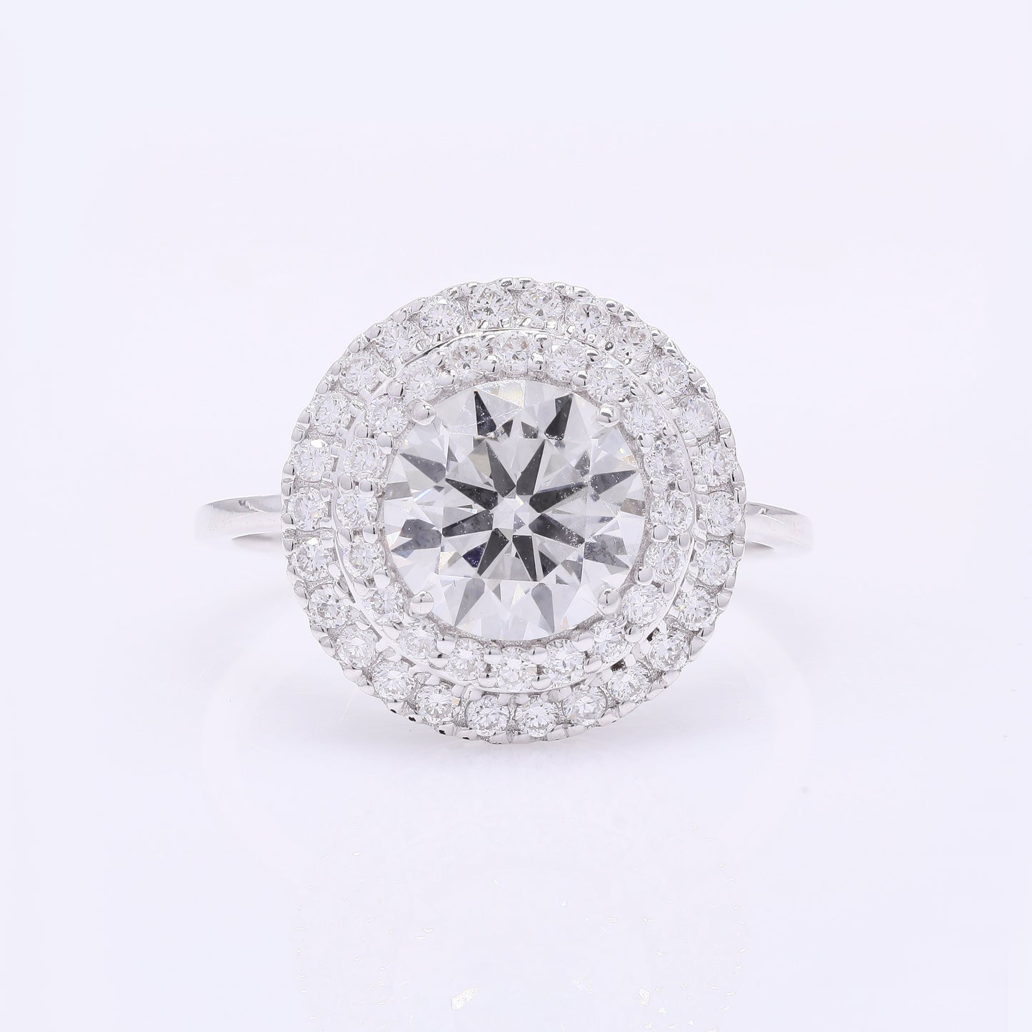 2.56 Carats Lab Grown Diamond 14K Gold Ring