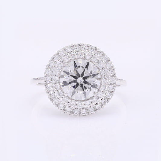 2.56 Carats Lab Grown Diamond 14K Gold Ring