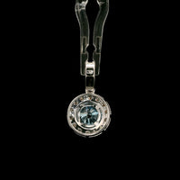 1.67 Carats Blue Lab Grown Diamond 14K Gold Pendant