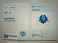 4.87 Ct Oval Natural Tanzanite 14K Gold Ring