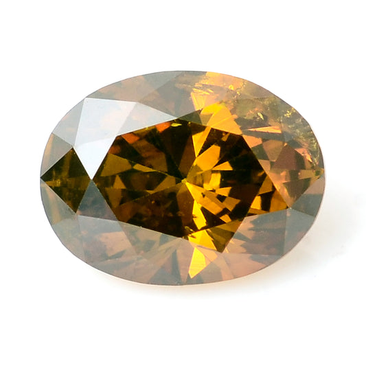 0.31 Carat Red Diamond Oval Loose Gemstone