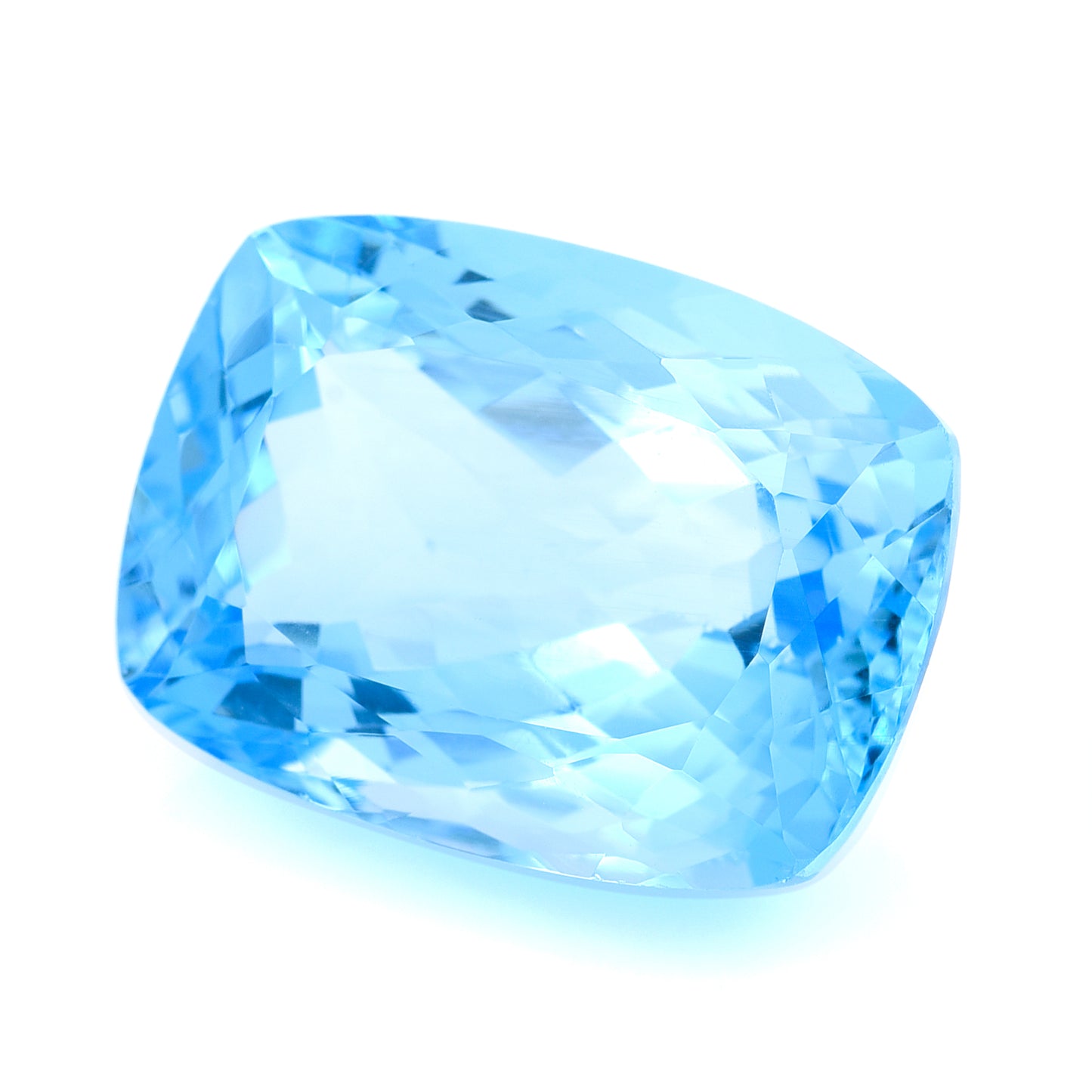 35.56 Natural Blue Topaz Rectangular Cushion Mixed Cut Gemstone
