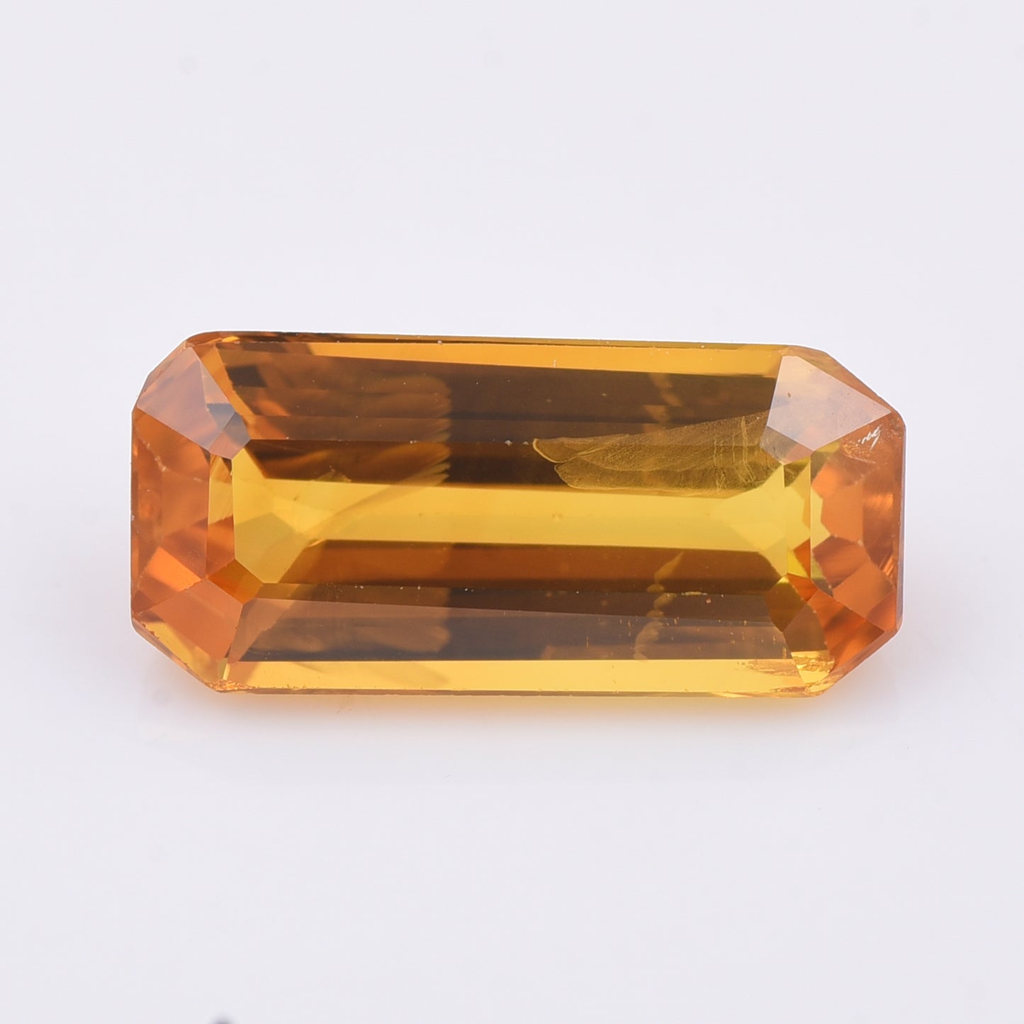 2.28 Natural Corundum Yellow Sapphire Emerald Cut Gemstone