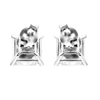 3.82 Carats Lab Grown Diamond 14K Gold Earrings