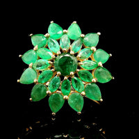 2.73 Ct Round Emerald 14K Gold Ring