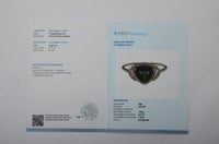 1.37 Ct Triangle Mixed Cut Natural Green Sapphire 14K Gold Ring