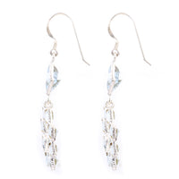 11.10 Ct Blue Topaz 925 Sterling Silver Earrings