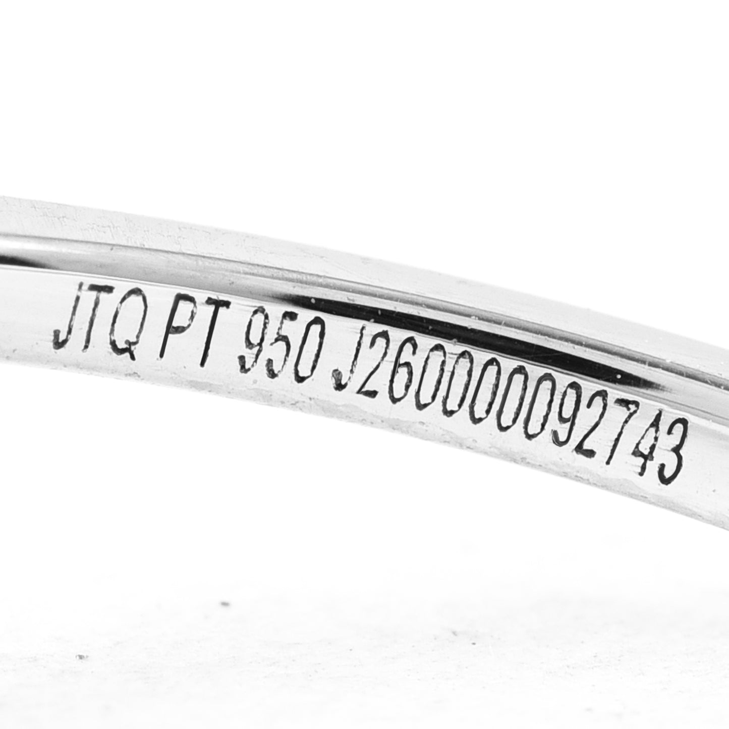 1.47 Ct Oval Sapphire 950 Platinum Ring
