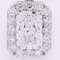 2.58 Carats Lab Grown Diamond 950 Platinum Pendant