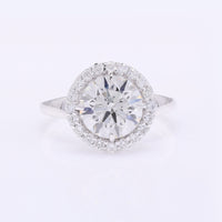 3.19 Carats Lab Grown Diamond 14K Gold Ring