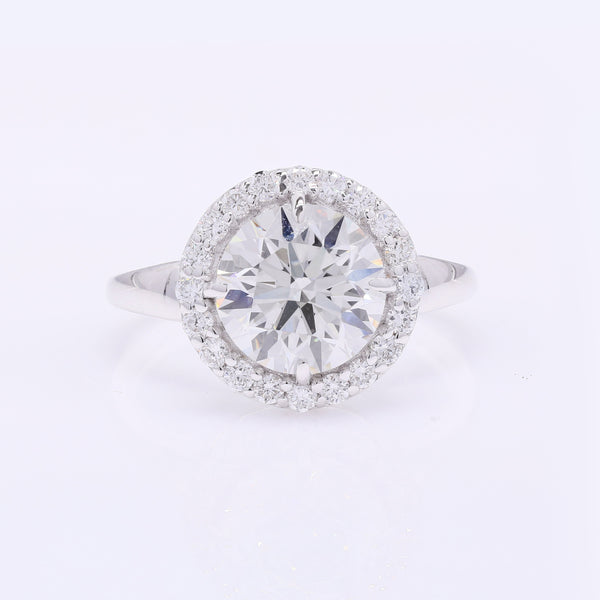 3.19 Carats Lab Grown Diamond 14K Gold Ring