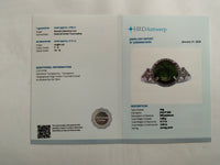 4.01 Ct Oval Mixed Cut Natural Tourmaline 950 Platinum Ring