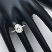 2.08 Carats Lab Grown Diamond 14K Gold Ring