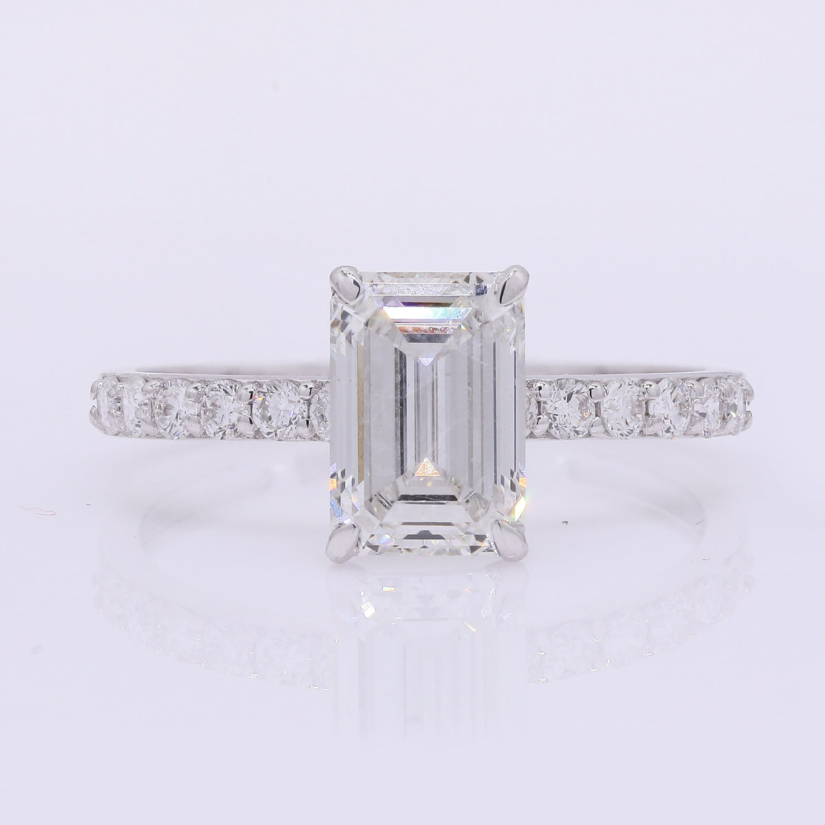 2.21 Carats Lab Grown Diamond 14K Gold Ring