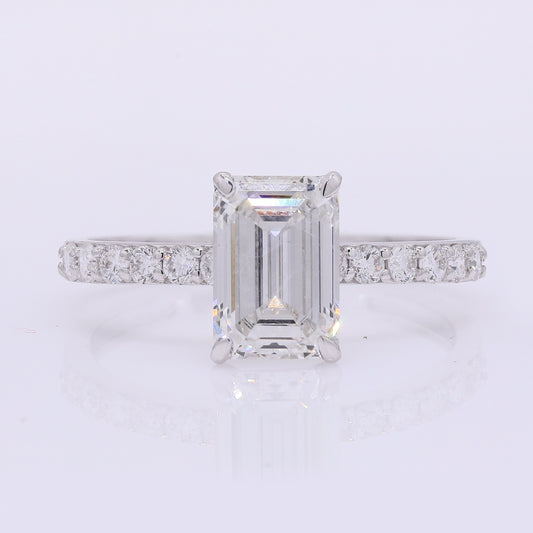 2.21 Carats Lab Grown Diamond 14K Gold Ring