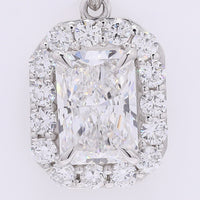 2.51 Carats Lab Grown Diamond 950 Platinum Pendant