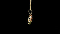 1.50 Ct Trillion Tourmaline 14K Gold Pendant