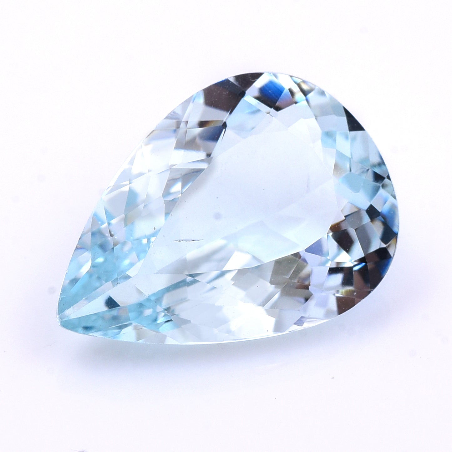 8.38 Natural Beryl Aquamarine Pear Mixed Cut Gemstone
