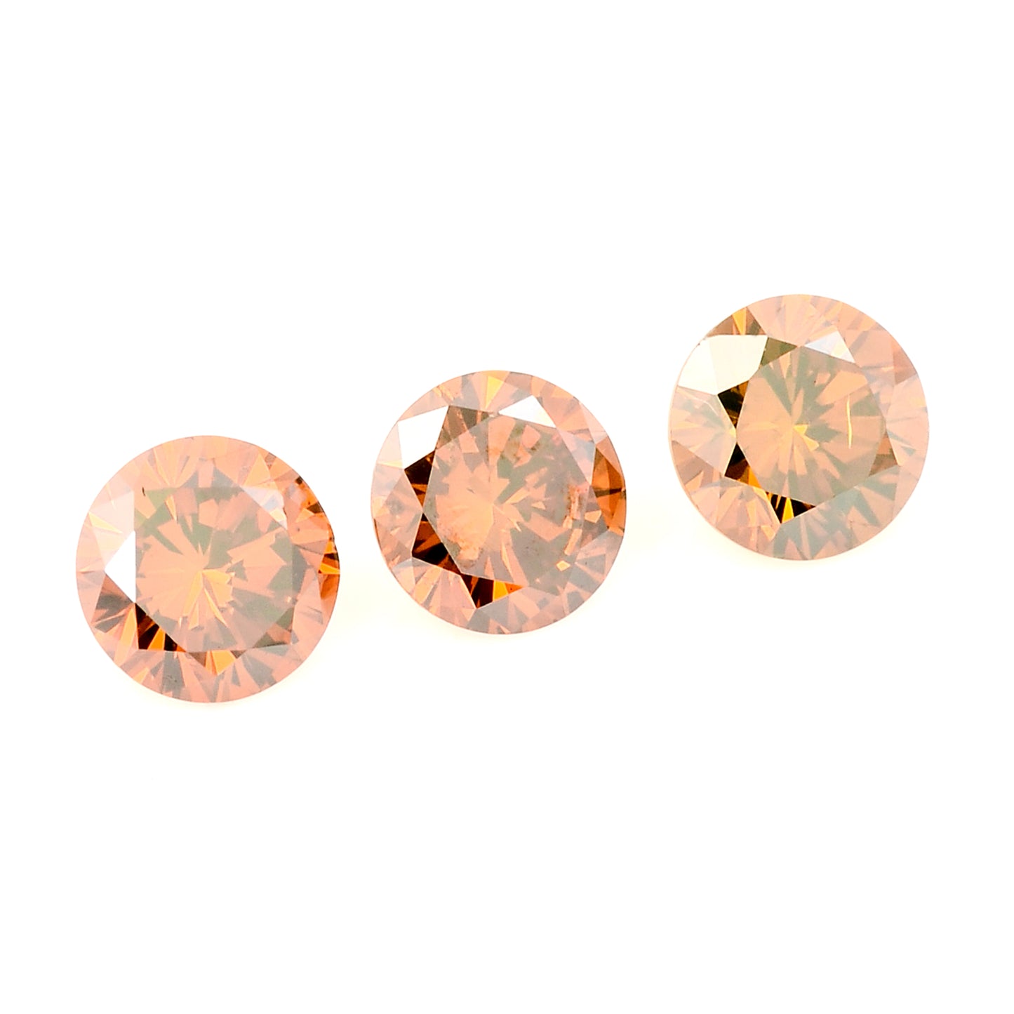 0.50 Red Diamond Round Loose Gemstone