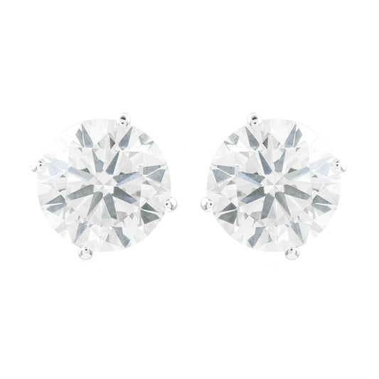 3.18 Carats Lab Grown Diamond 14K Gold Earrings