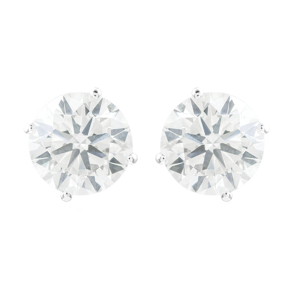 3.18 Carats Lab Grown Diamond 14K Gold Earrings
