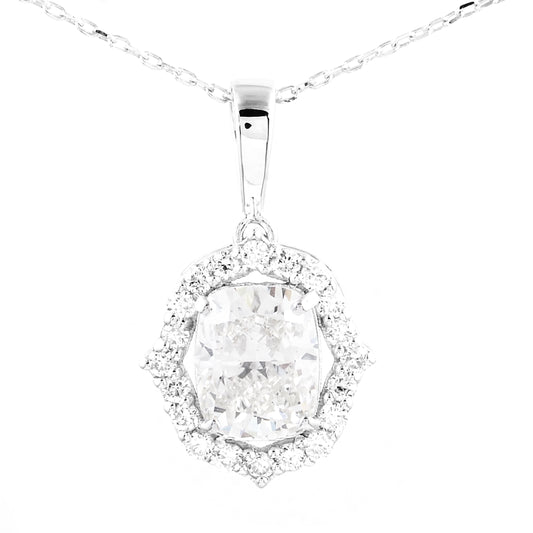 1.46 Carats Lab Grown Diamond 14K Gold Pendant