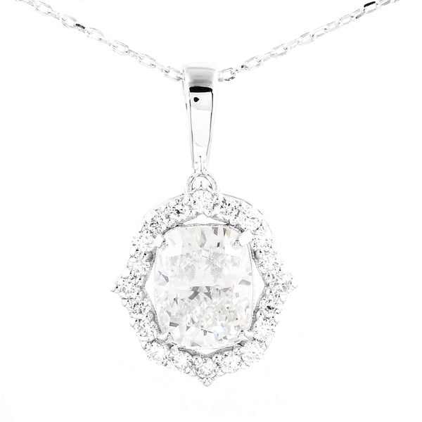 1.46 Carats Lab Grown Diamond 14K Gold Pendant
