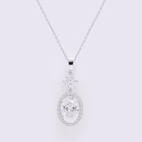 2.98 Carats Lab Grown Diamond 14K Gold Pendant