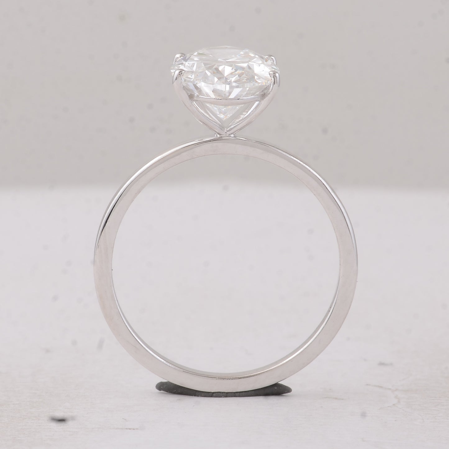 3.07 Carats Lab Grown Diamond 14K Gold Ring
