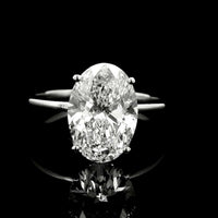 3.18 Carats Lab Grown Diamond 14K Gold Ring