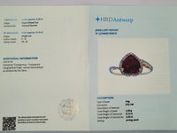 2.46 Ct Heart Mixed Cut Natural Garnet 14K Gold Ring