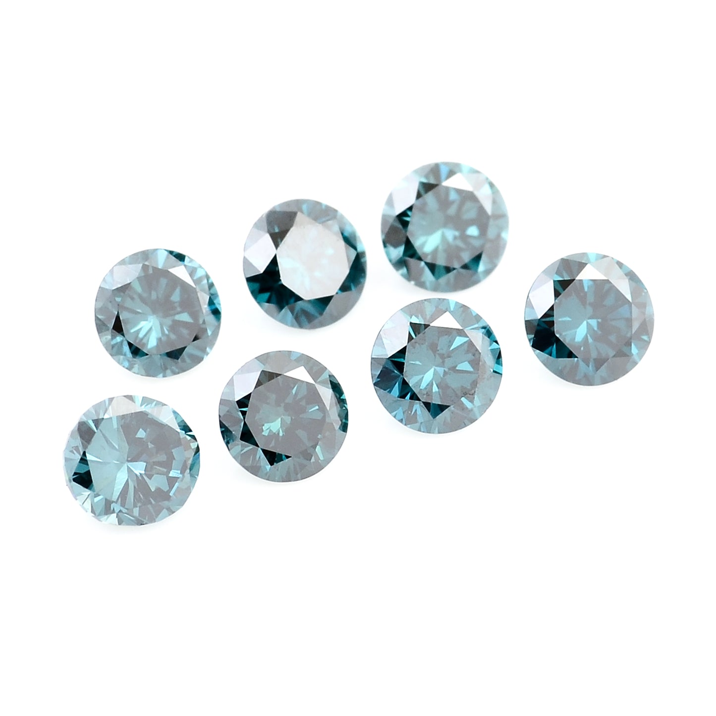 0.71 Blue Diamond Round Loose Gemstone