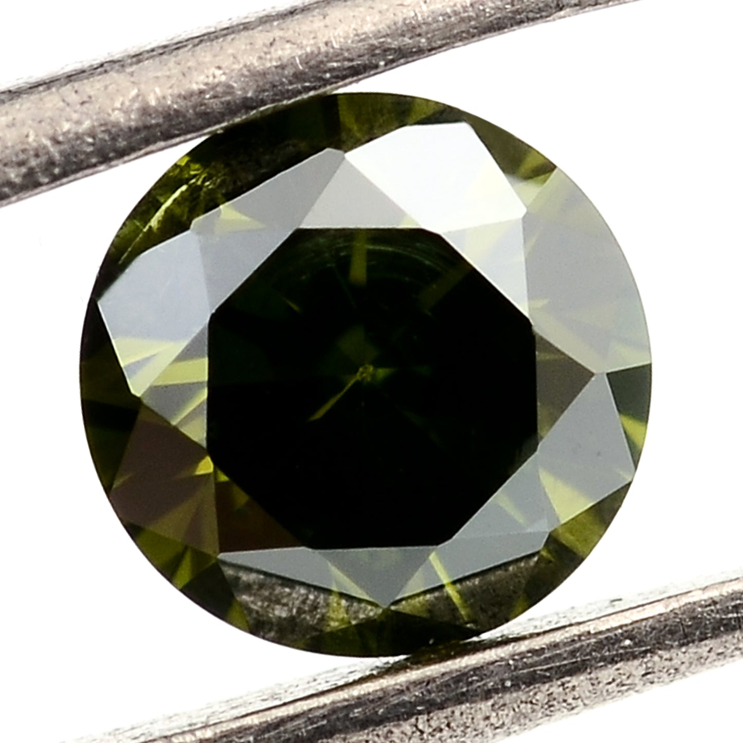 0.80 Green Diamond Round Loose Gemstone
