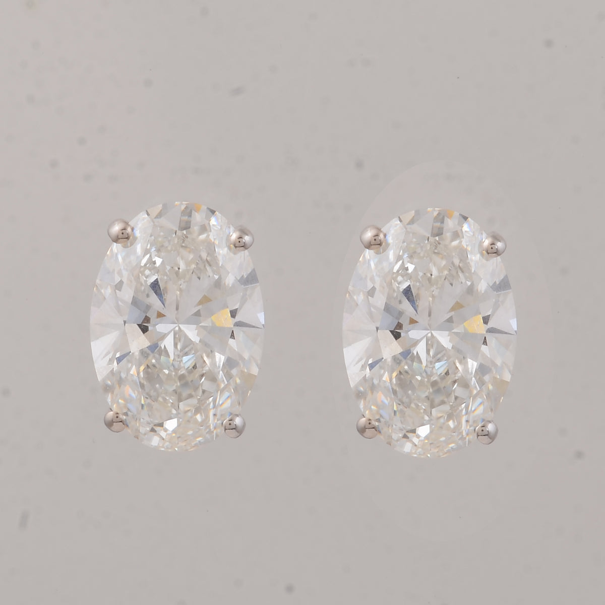 3.03 Carats Lab Grown Diamond 14K Gold Earrings