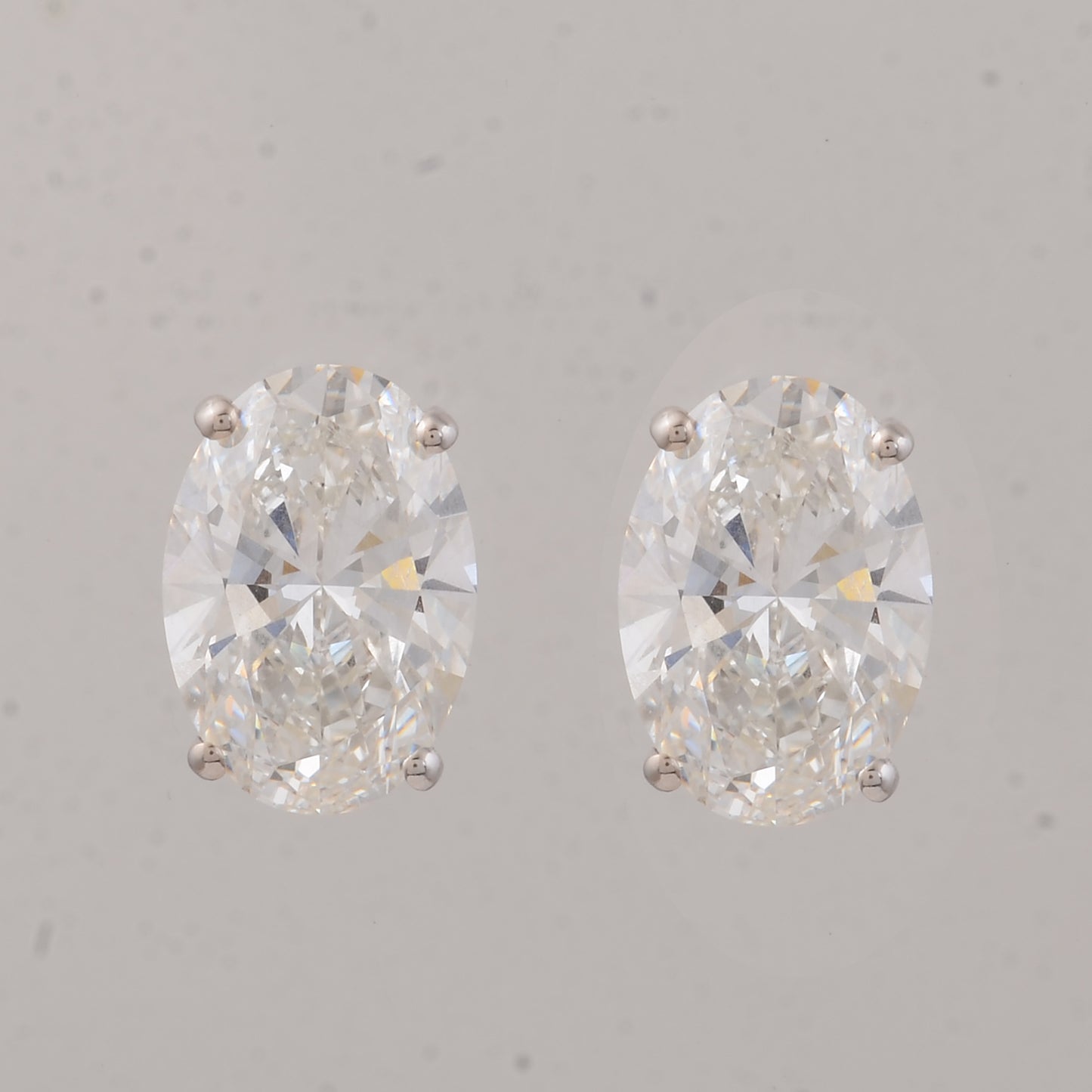 3.03 Carats Lab Grown Diamond 14K Gold Earrings