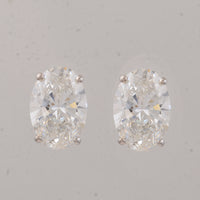 3.03 Carats Lab Grown Diamond 14K Gold Earrings