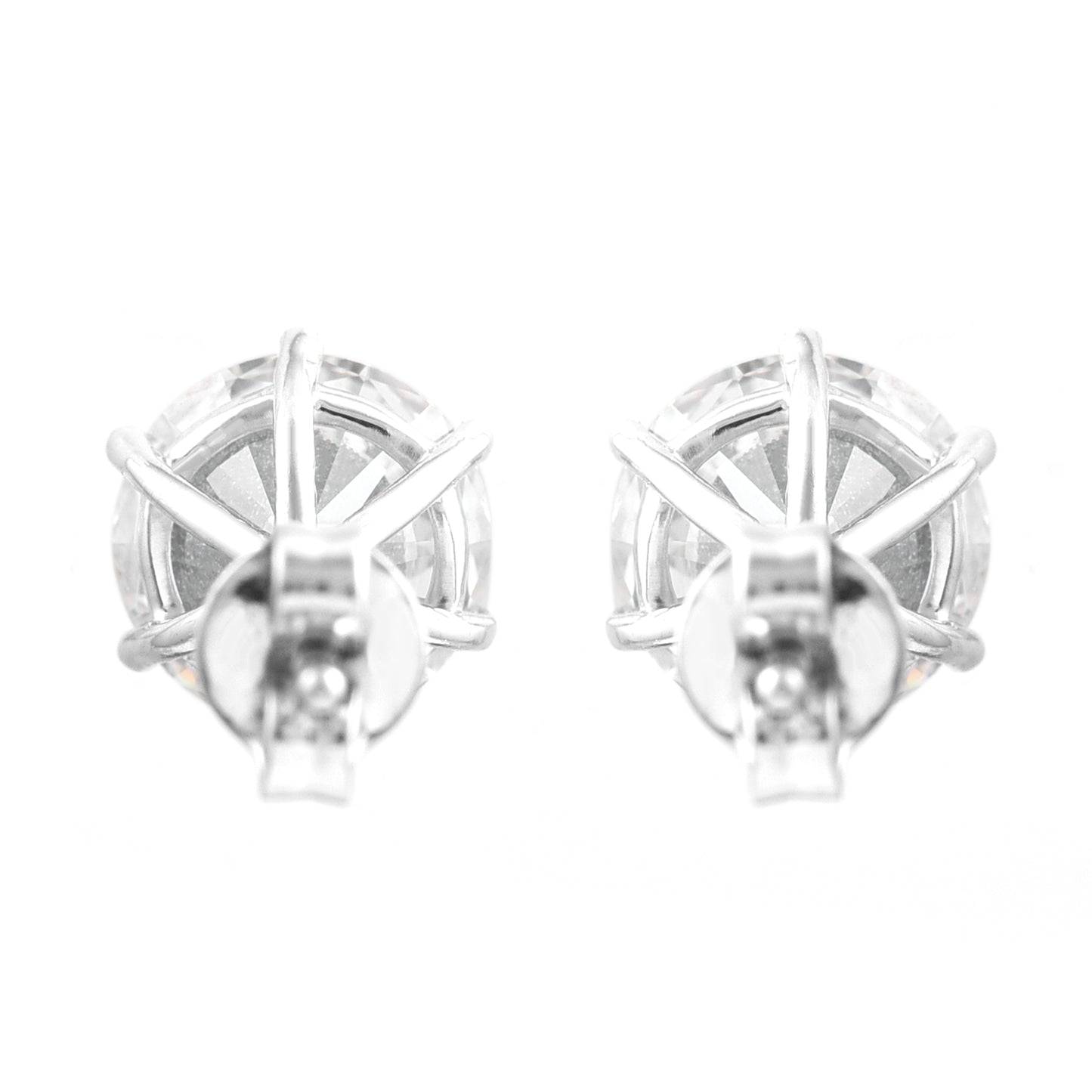 3.10 Carats Lab Grown Diamond 14K Gold Earrings