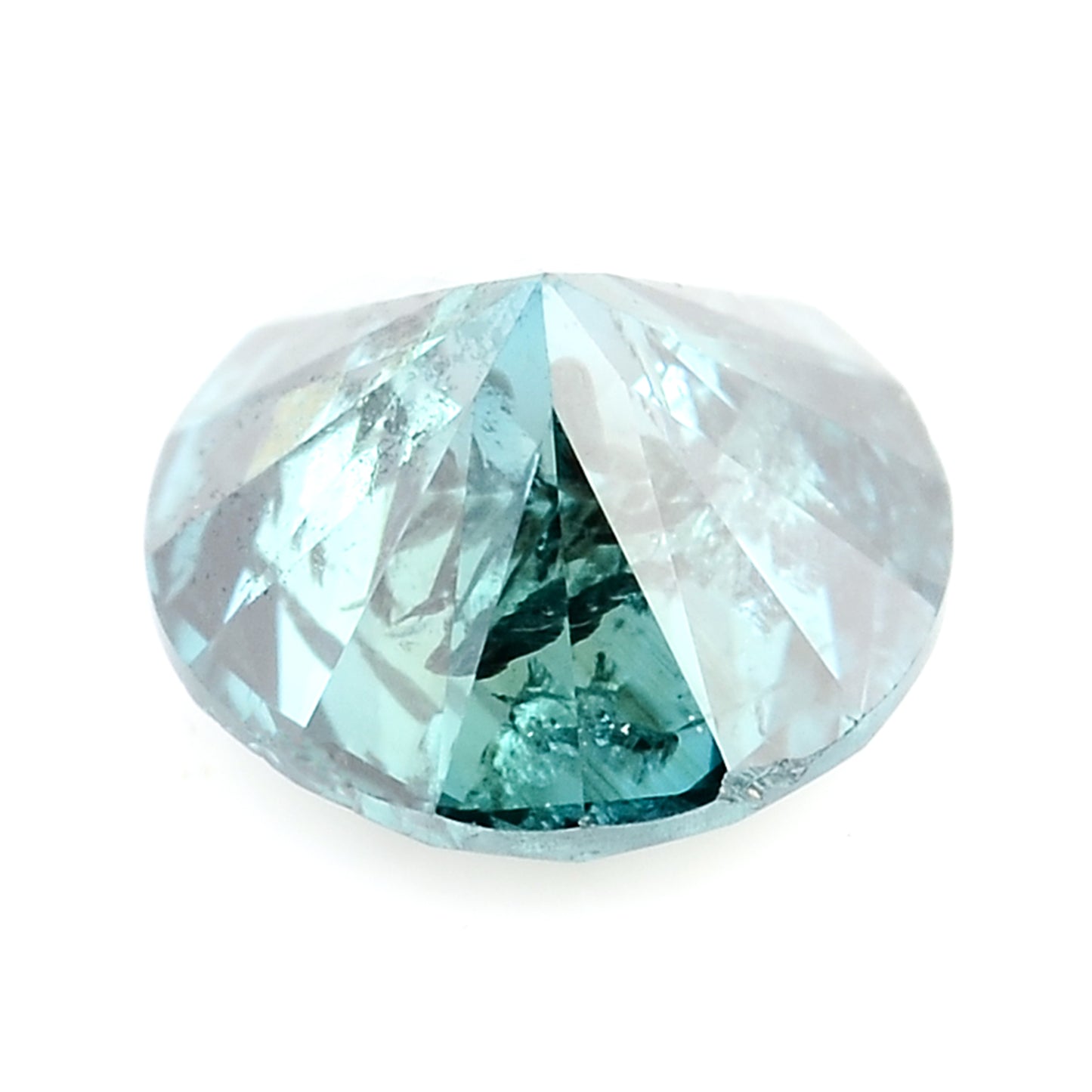 0.42 Blue Diamond Round Loose Gemstone